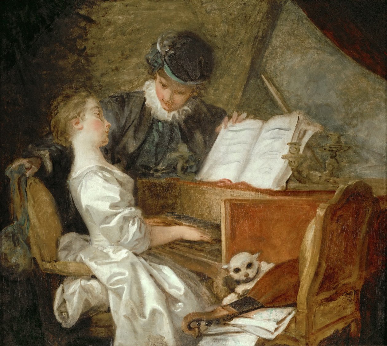 A lição de música de Jean Honore Fragonard