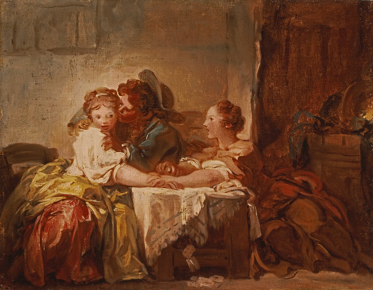 O Prêmio de um Beijo, 1760 de Jean Honore Fragonard