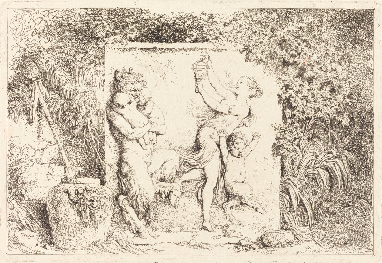 A Dança dos Sátiros de Jean Honore Fragonard