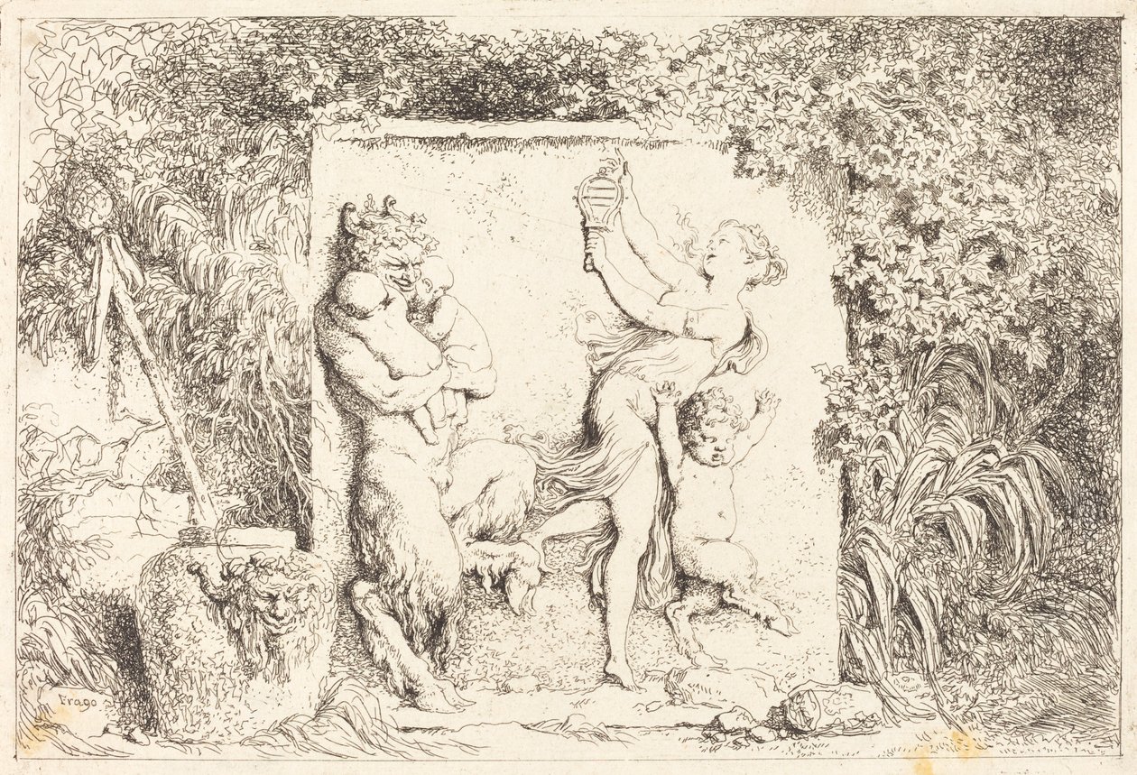 A Dança dos Sátiros de Jean Honore Fragonard