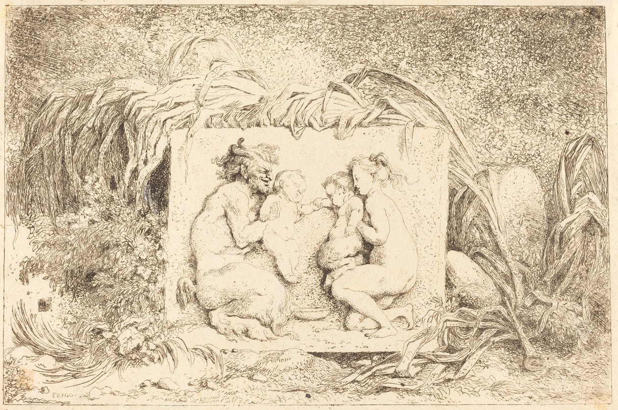 A família do sátiro de Jean Honore Fragonard