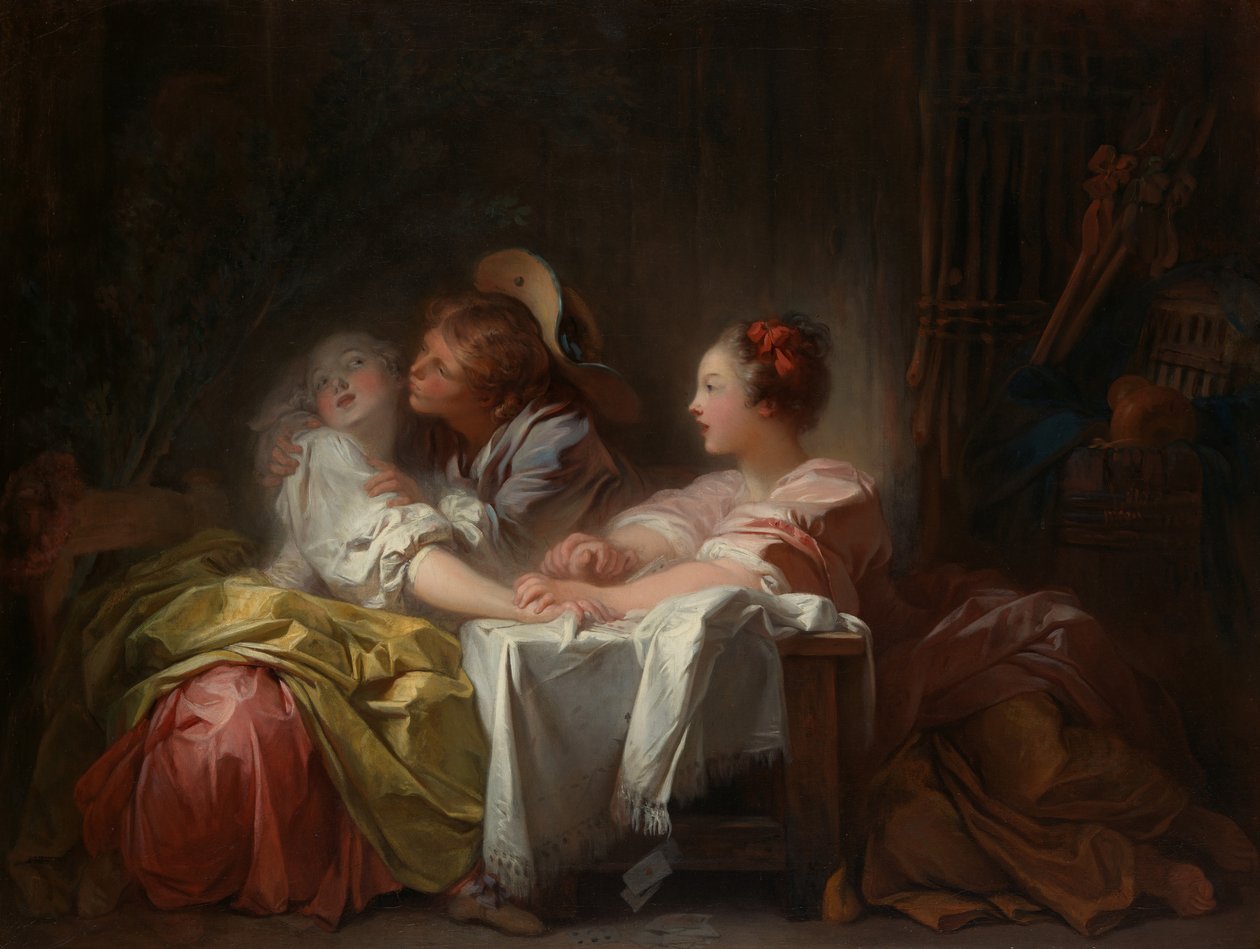 O beijo roubado, c.1760 de Jean Honore Fragonard