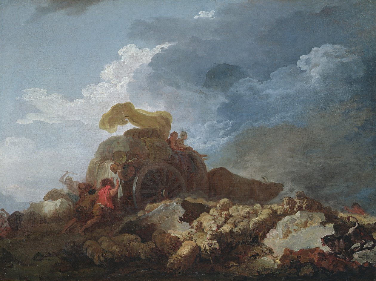 A tempestade, c.1759 de Jean Honore Fragonard