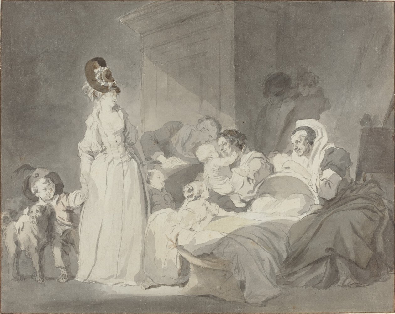 Visita à enfermeira de Jean Honore Fragonard