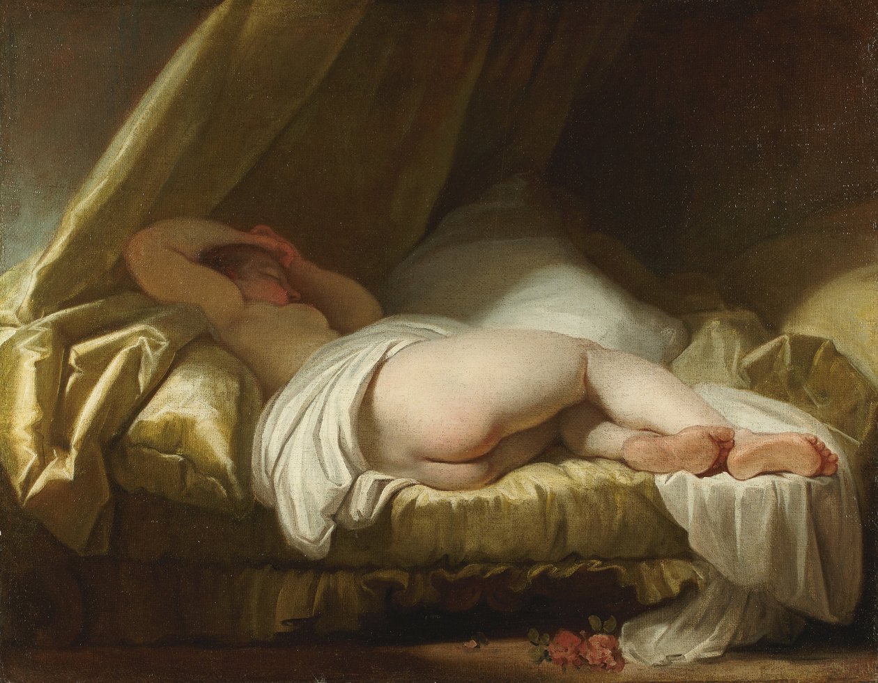 Menina dormindo, entre 1758 e 1761 de Jean Honore Fragonard