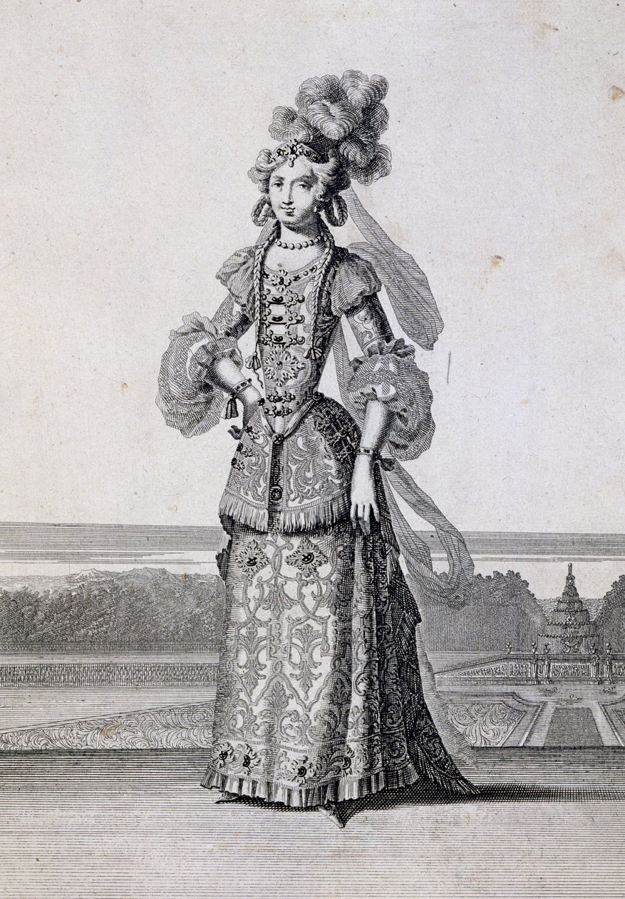 Fantasias de ballet feminino, gravadas por Jean Berain, o Ancião (1637-1711), França de Jean I  Berain