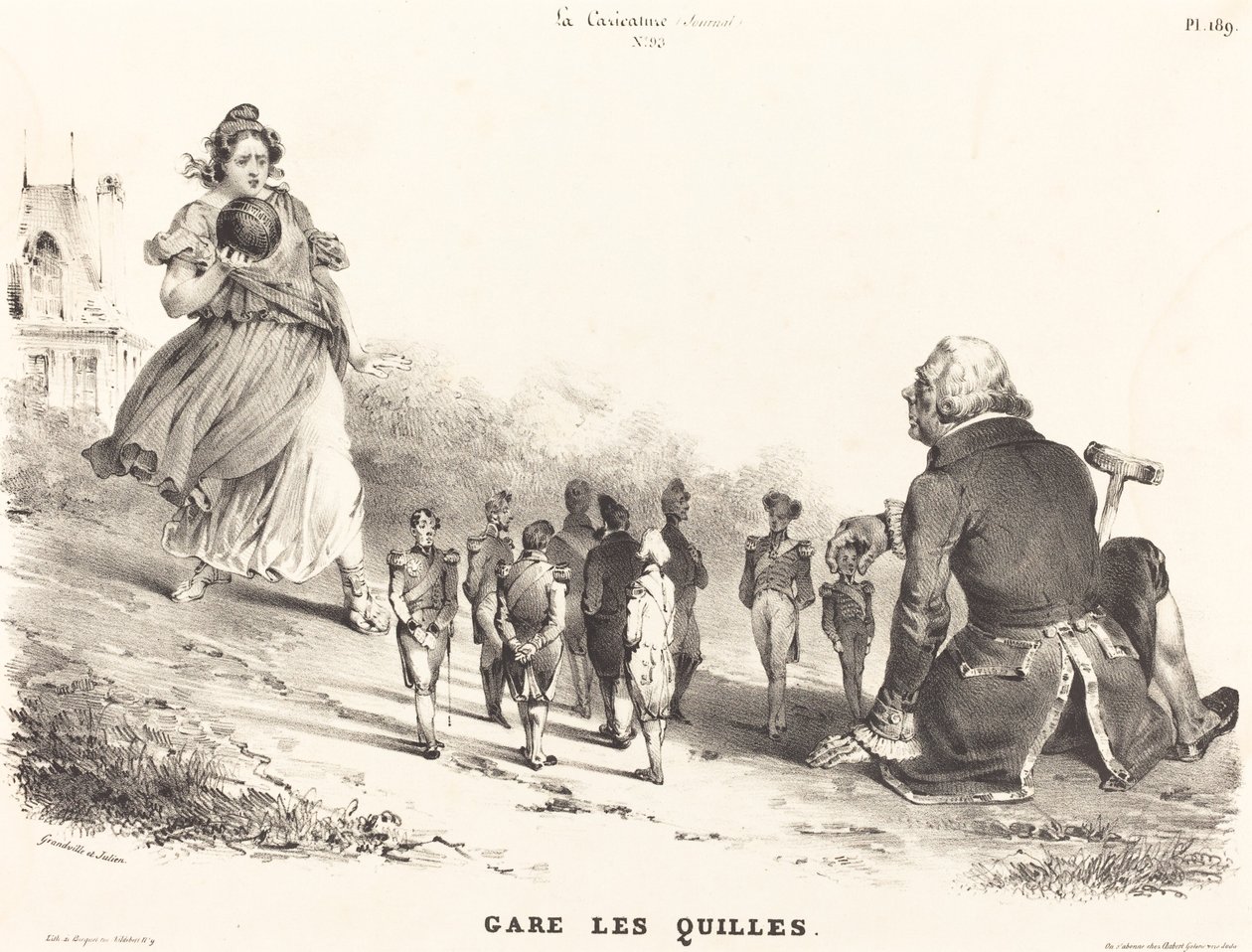 Estacione os Skittles de Jean Ignace Isidore Grandville