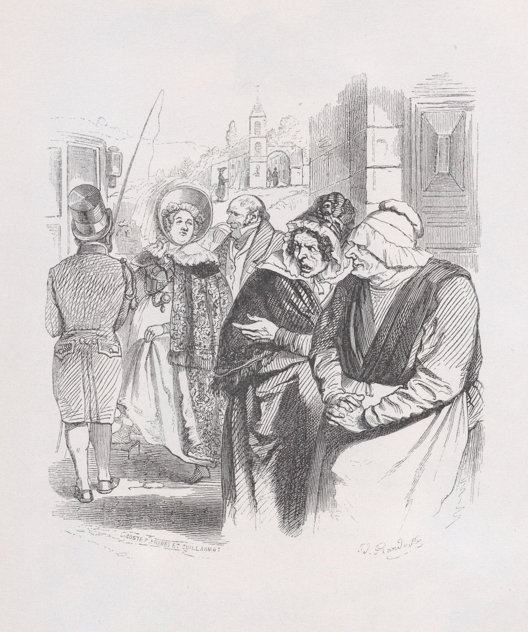 Gotton de The Complete Works of Béranger, 1836. de Jean Ignace Isidore Gérard