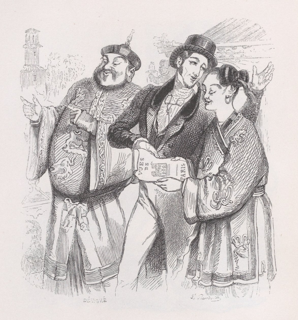 Jean de Paris de The Complete Works of Béranger, 1836. de Jean Ignace Isidore Gérard