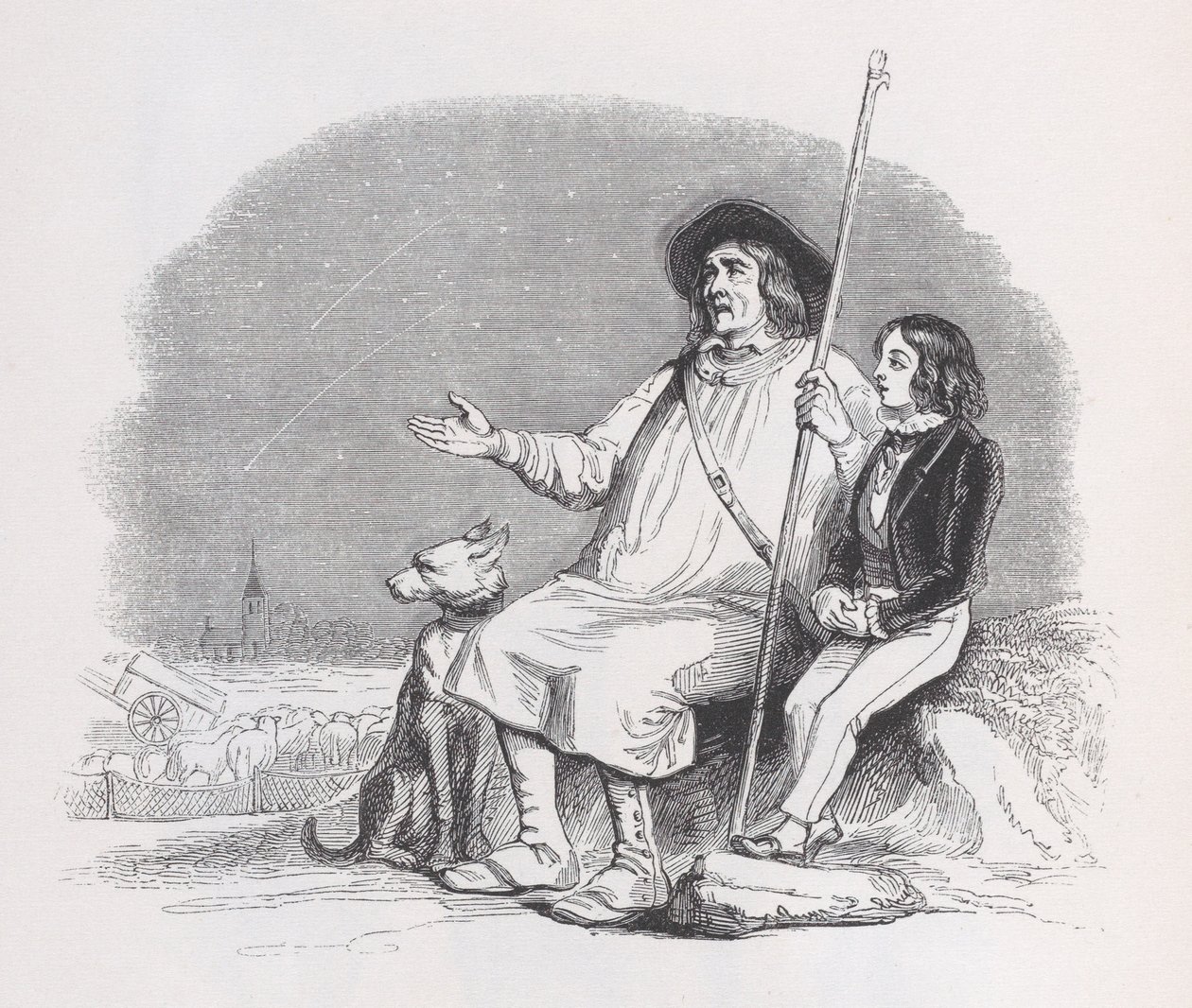 Shooting Stars de The Complete Works of Béranger, 1836. de Jean Ignace Isidore Gérard