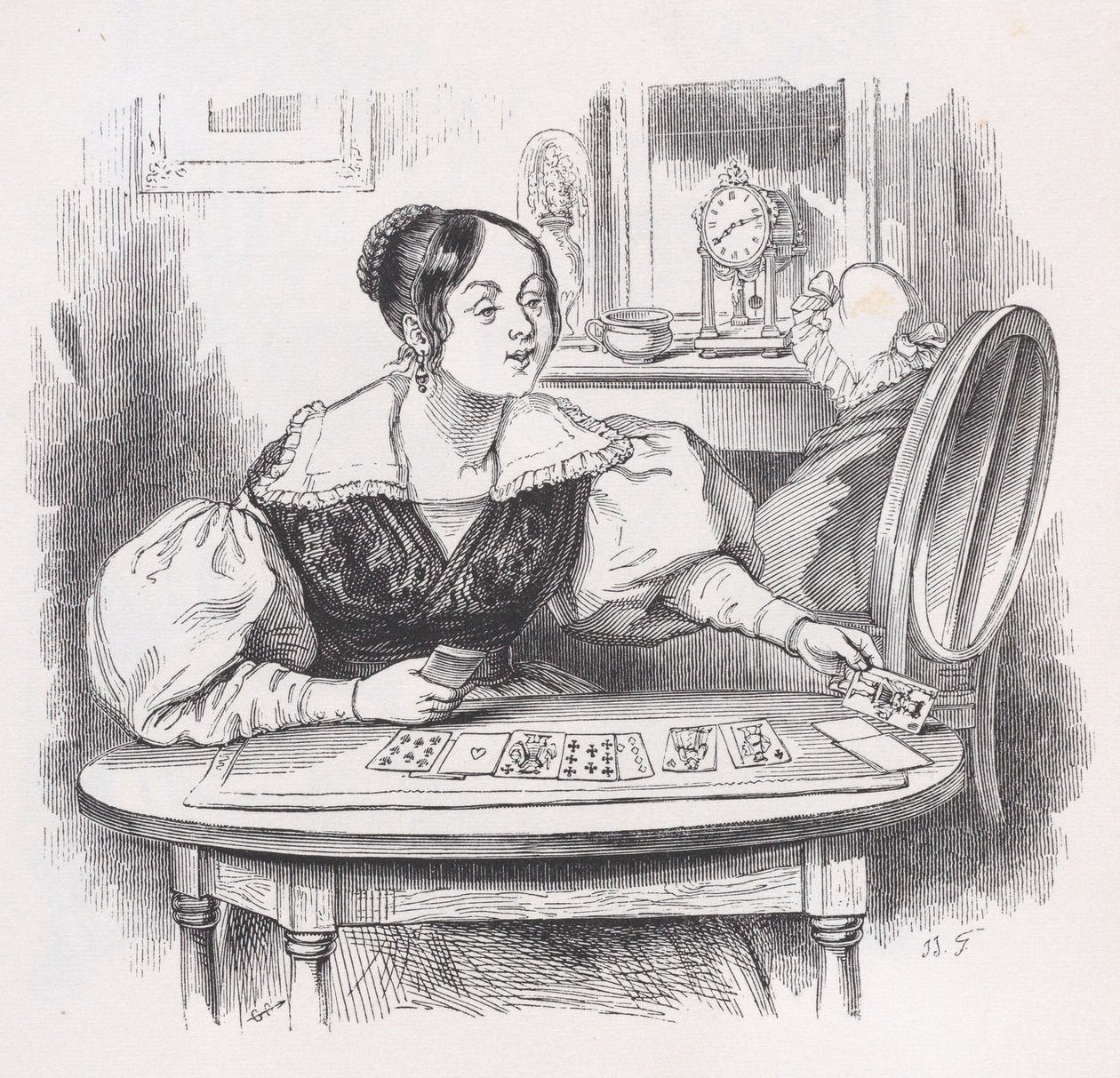 As Cartas de The Complete Works of Béranger, 1836. de Jean Ignace Isidore Gérard