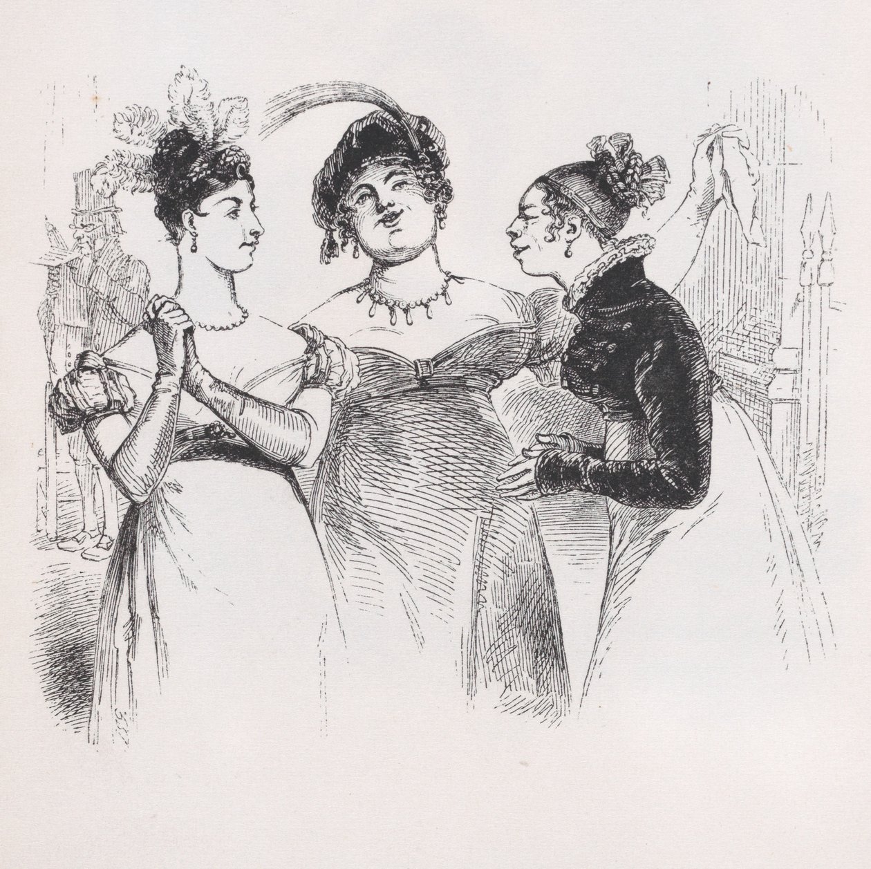 A opinião dessas senhoras de The Complete Works of Béranger, 1836. de Jean Ignace Isidore Gérard