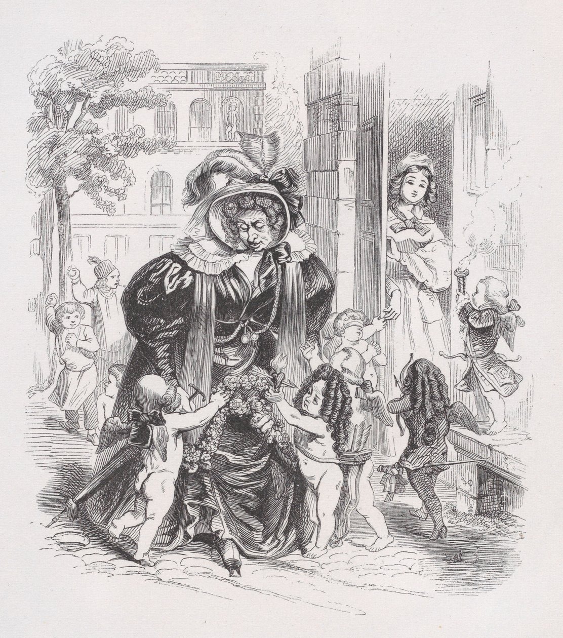 O Pobre Putti de The Complete Works of Béranger, 1836. de Jean Ignace Isidore Gérard