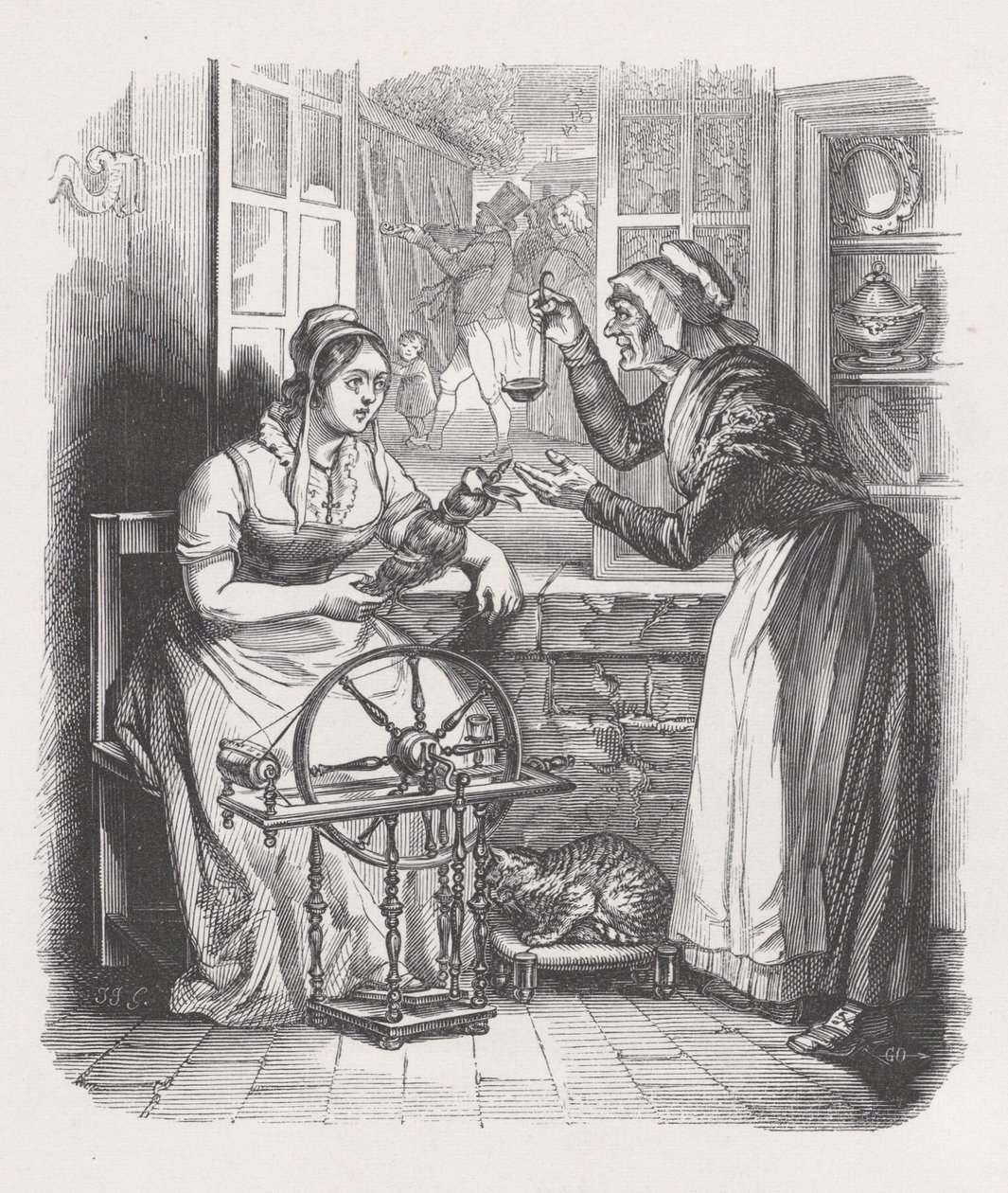 O Prisioneiro de Guerra de The Complete Works of Béranger, 1836. de Jean Ignace Isidore Gérard