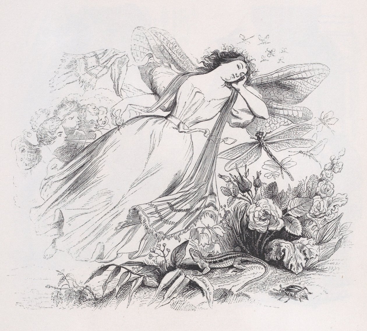 O Sylph de The Complete Works of Béranger, 1836. de Jean Ignace Isidore Gérard