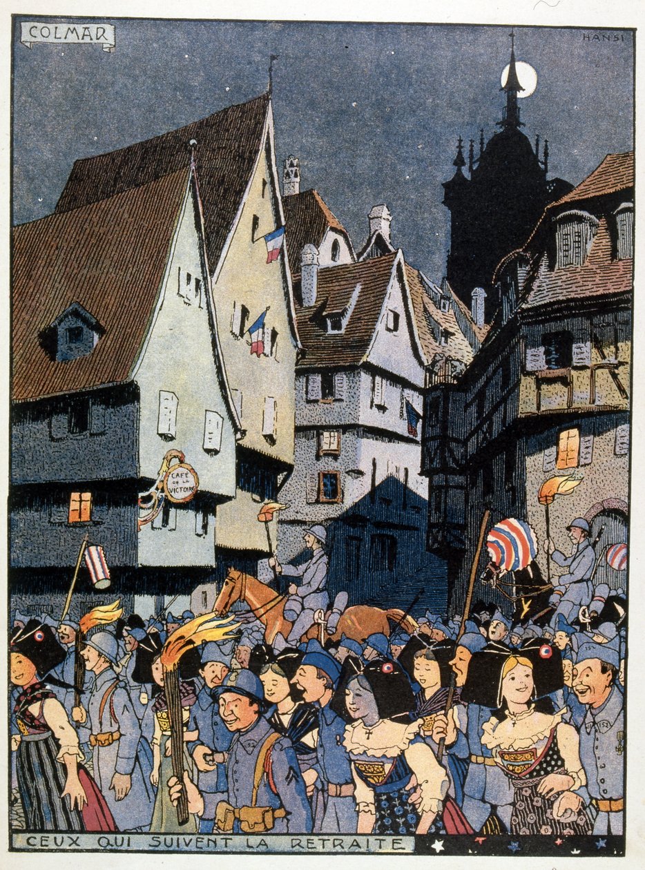 Celebrações francesas marcando o retorno da região da Alsácia à França de Jean Jacques Waltz