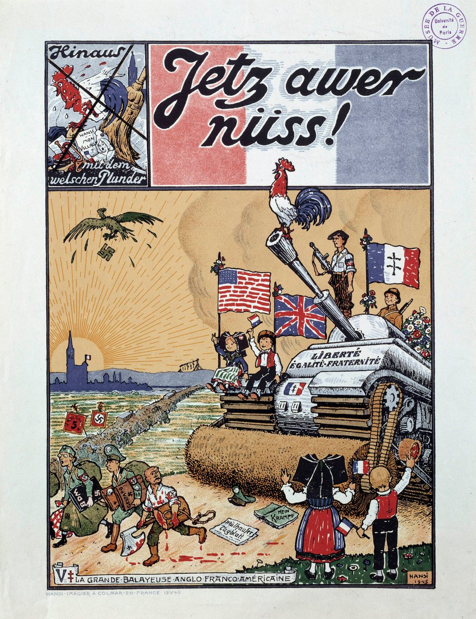 O grande varredor anglo-americano francês Uma das revistas 