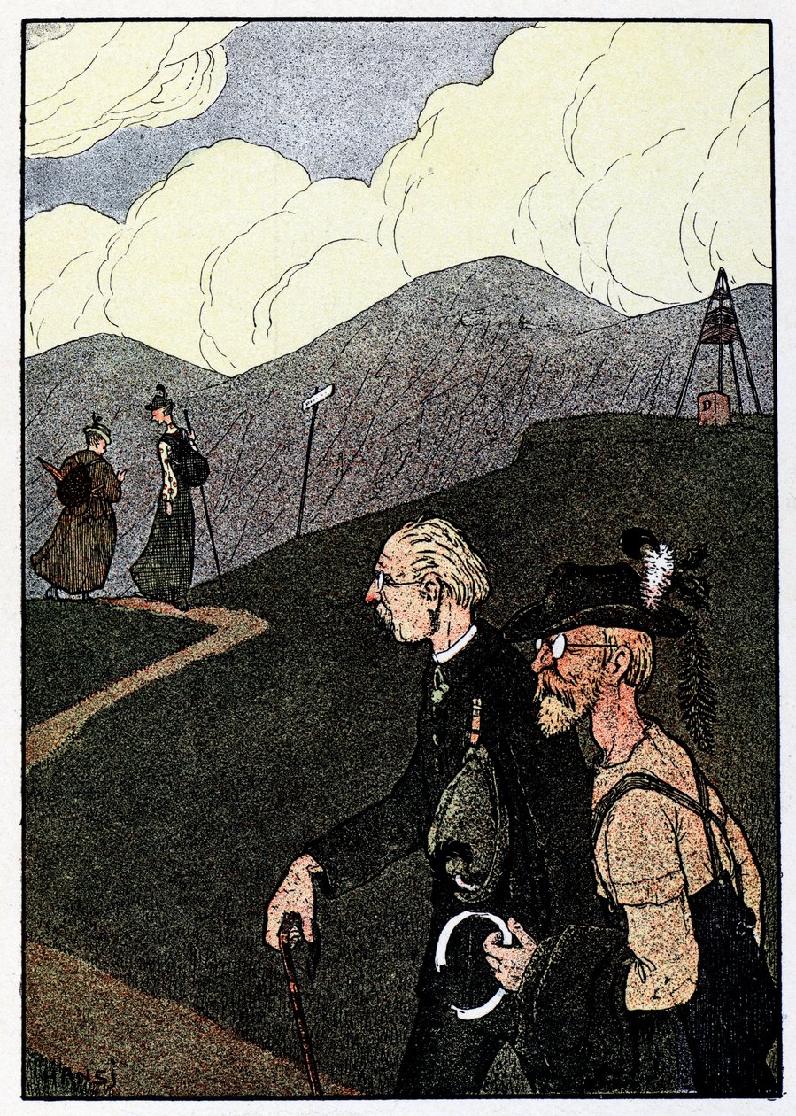 Vogesen Bilder (imagens dos Vosges) ; Promenade sur les cretes de Jean Jacques (1873 1951) Waltz