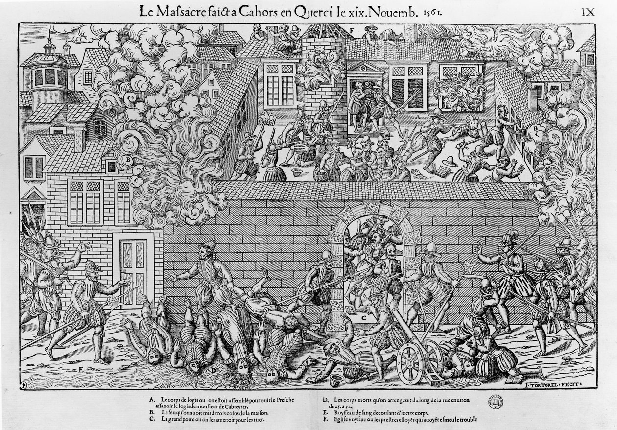 O Massacre de Cahors de Jean Jacques (after) Perrissin