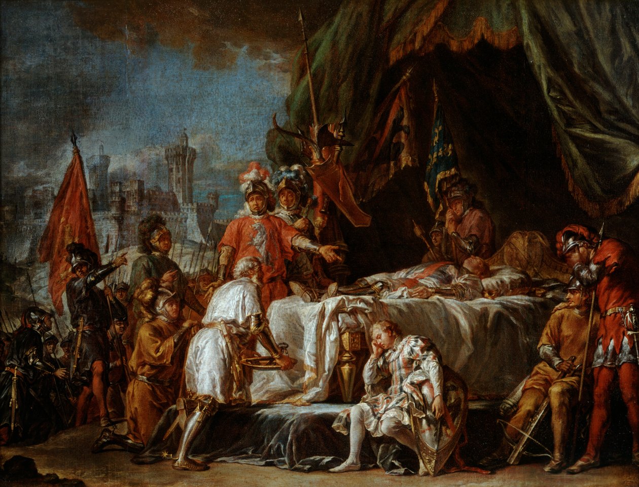 Ritos funerários para Bertrand Duguesclin, Constable da França, final do século XX de Jean Jacques Baptiste Brunet