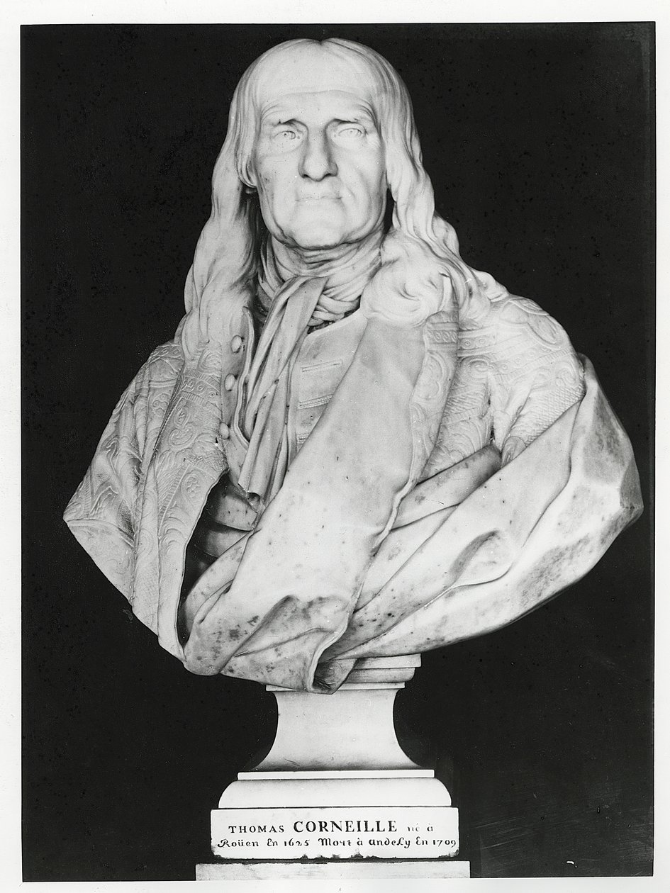 Thomas Corneille (mármore) de Jean Jacques Caffieri