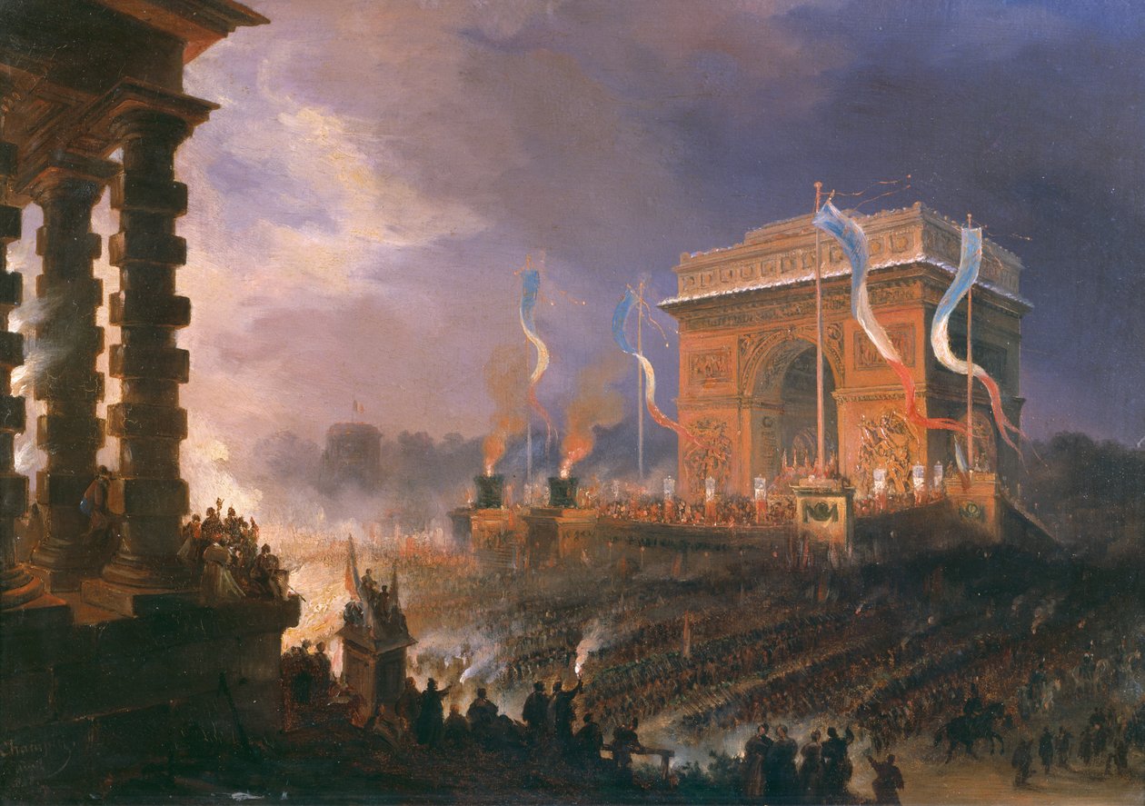 Festival da Fraternidade do Arco do Triunfo, 24 de abril de 1848 de Jean Jacques Champin