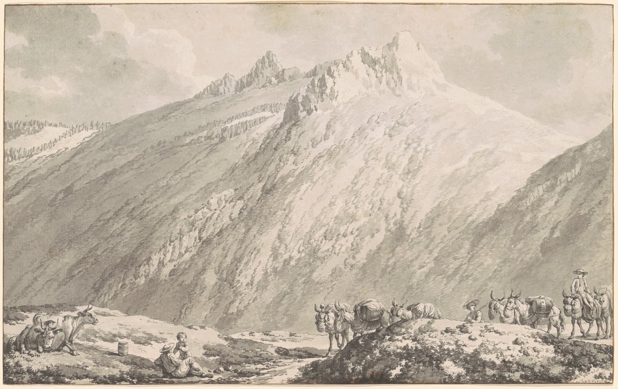 A passagem de Grimsel de Jean Jacques Francois Le Barbier