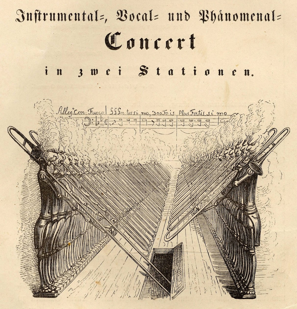 Concerto Vocal e Fenomenal Instrumental, 1844 de Jean Jacques Grandville