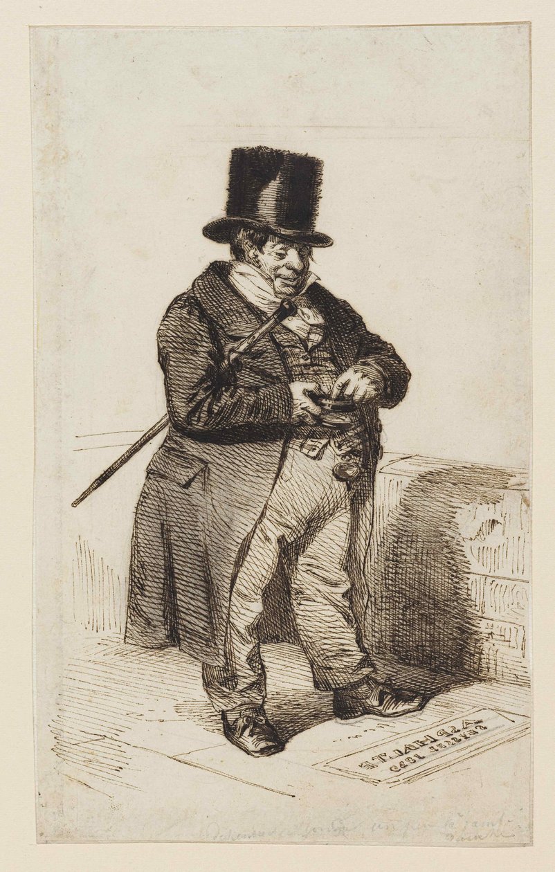 Tipo Rentier, 1840. de Jean Jacques Grandville