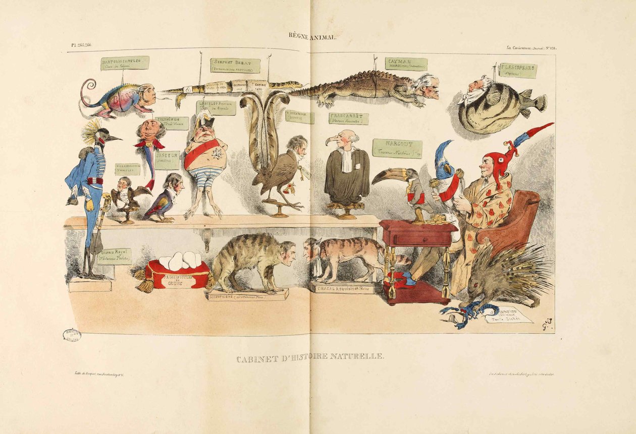 Reino Animal Reino Animal. De La Caricatura, 1833. de Jean Jacques Grandville
