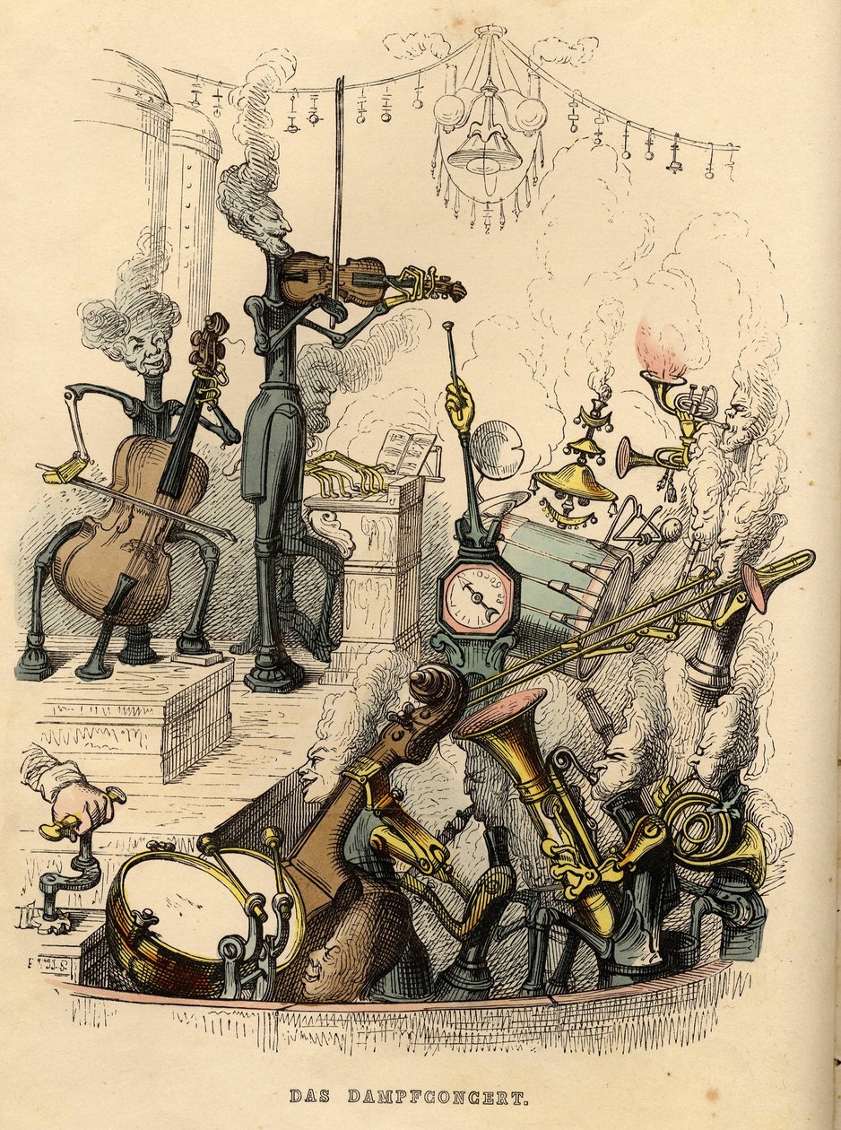 Concerto de Vapor, 1844 de Jean Jacques Grandville