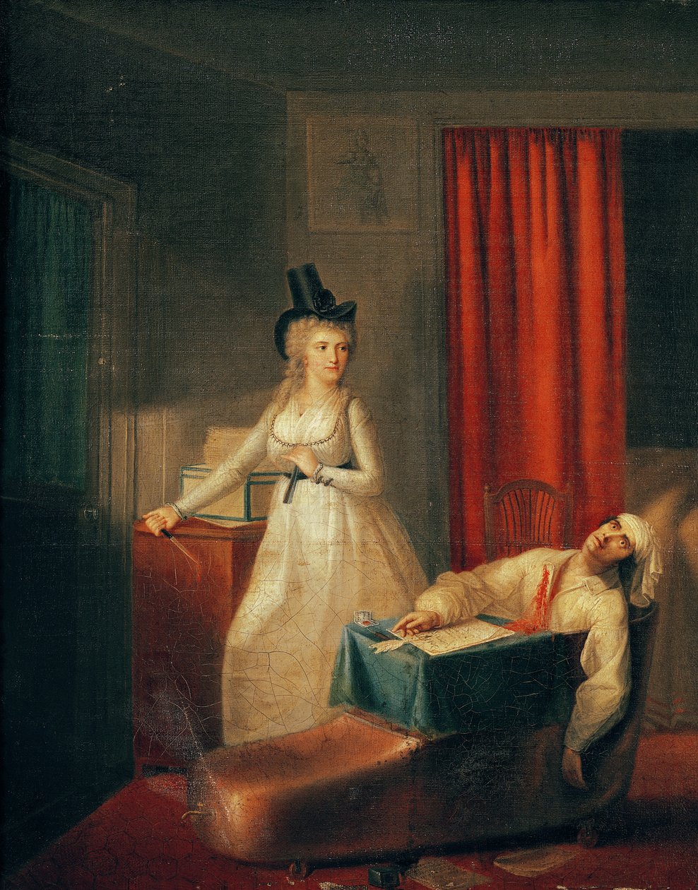 O assassinato de Marat de Jean Jacques Hauer