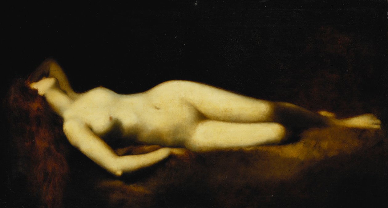 Um Nude Reclinado, de Jean Jacques Henner