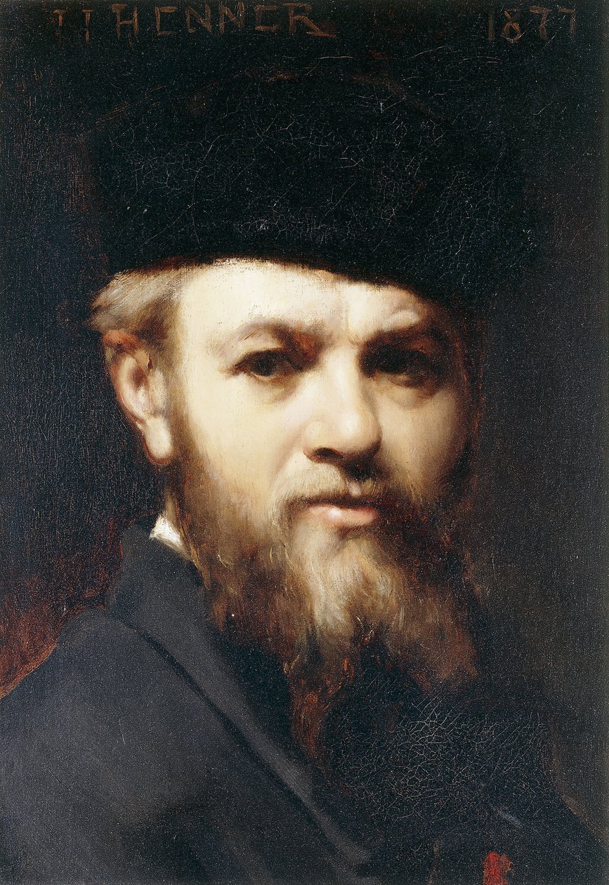 Um auto-retrato, 1877 de Jean Jacques Henner