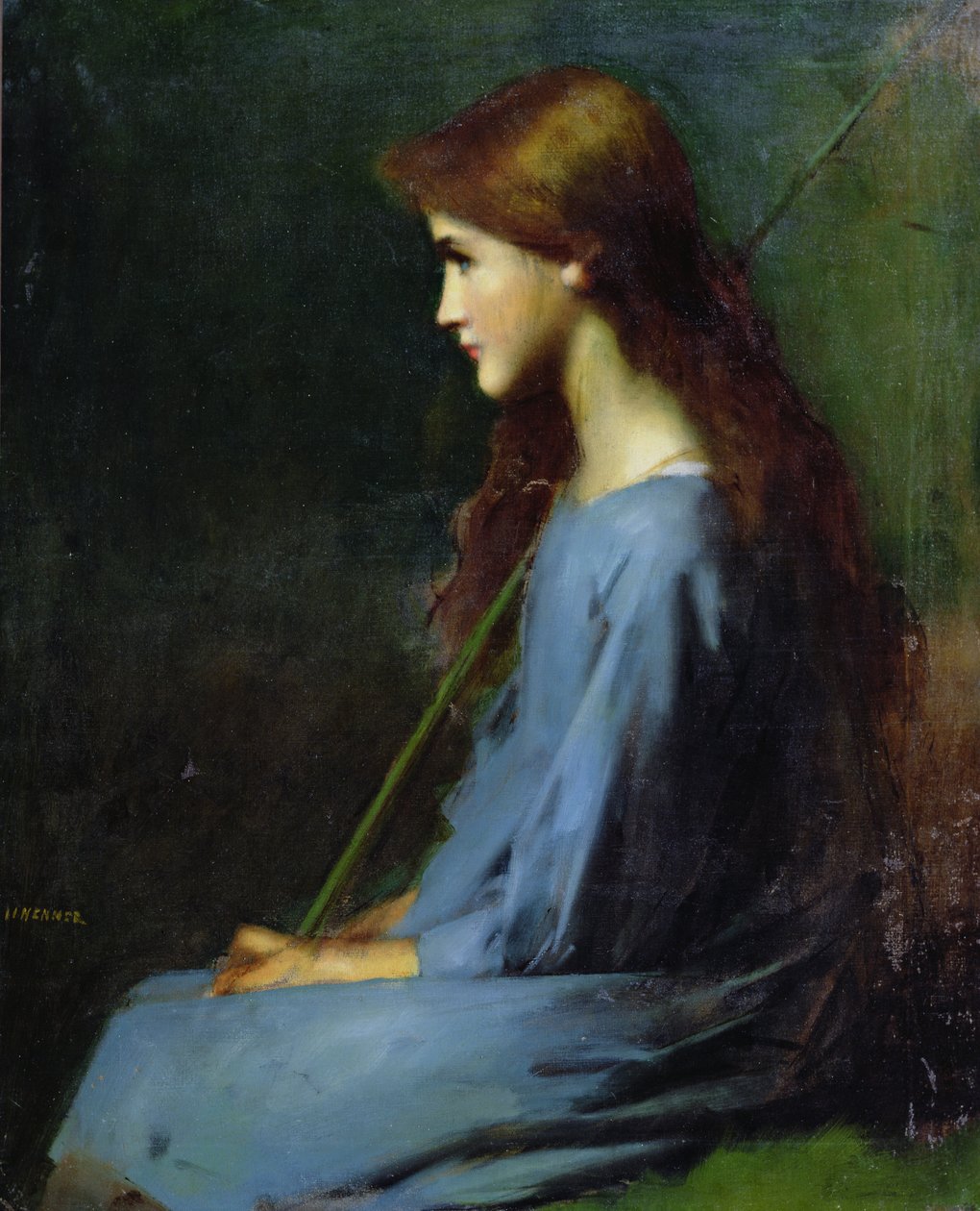 Pequena pastora, do século XIX, de Jean Jacques Henner
