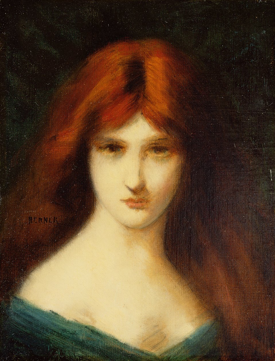 Retrato de uma senhora de Jean Jacques Henner