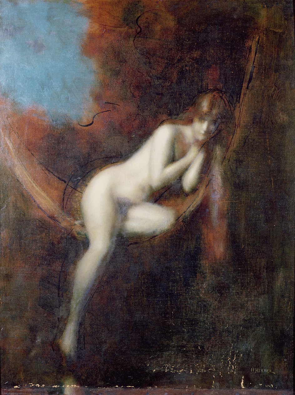 Sarah banho, 1902 de Jean Jacques Henner
