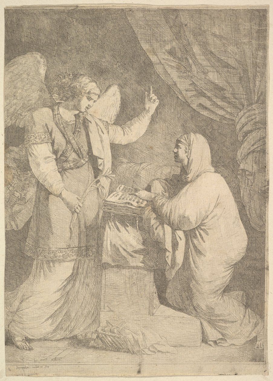 A Anunciação, 1762-63. de Jean Jacques Lagrenee