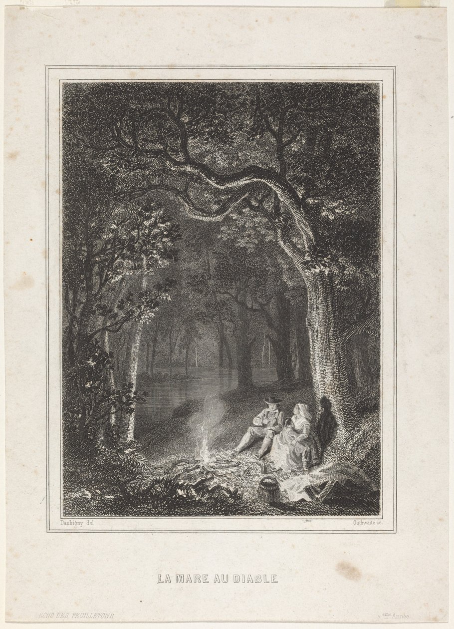 A Lagoa do Diabo de Jean Jacques Outhwaite, after Charles François Daubigny
