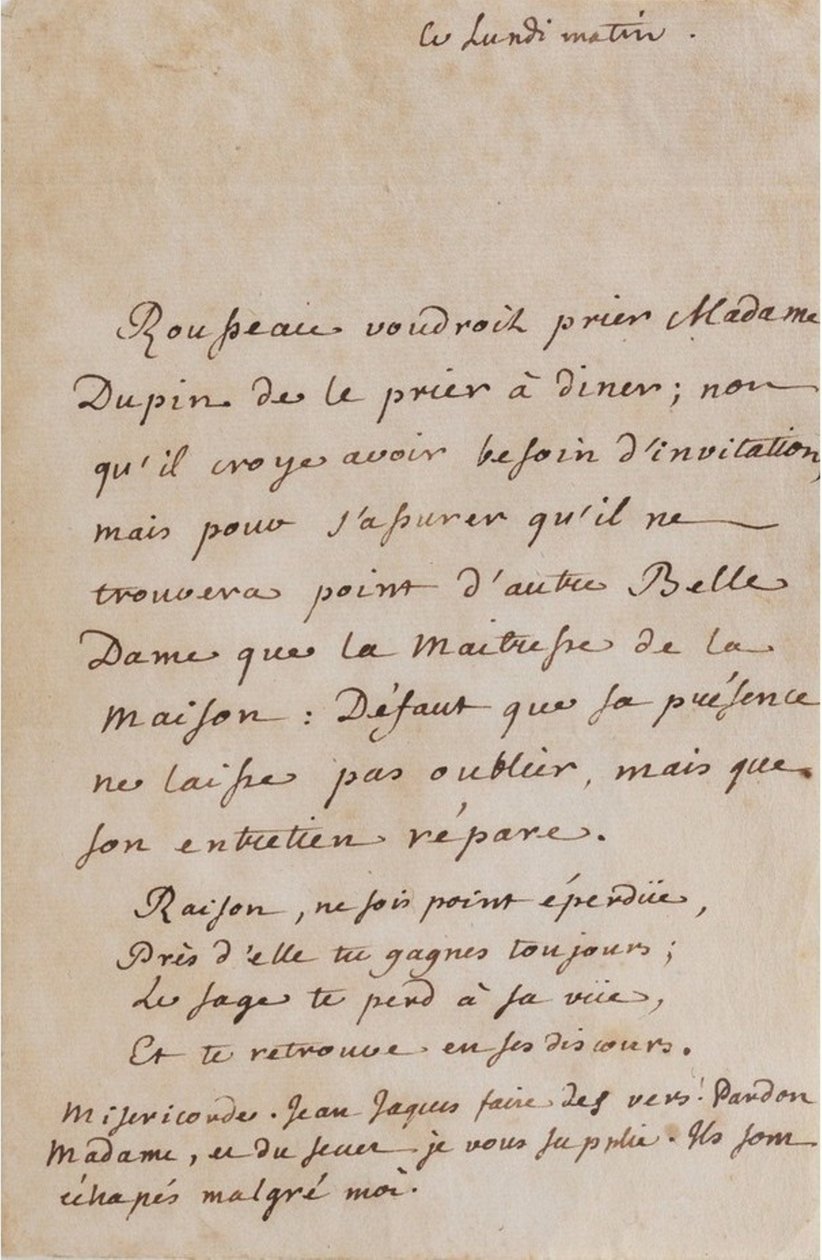 Correspondência entre Jean-Jacques Rousseau e Louise Dupin (cerca de 1754) (A05) de Jean Jacques Rousseau