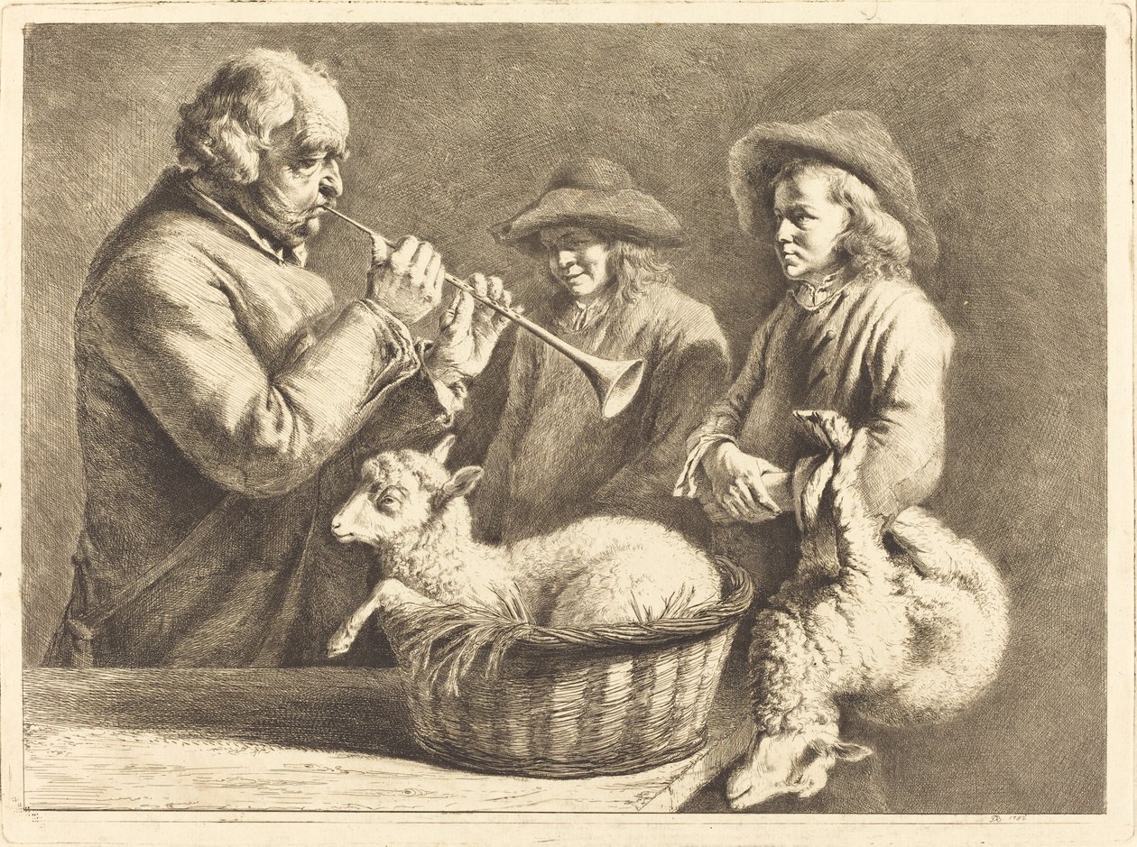 Tocador de oboé de Jean Jacques de Boissieu