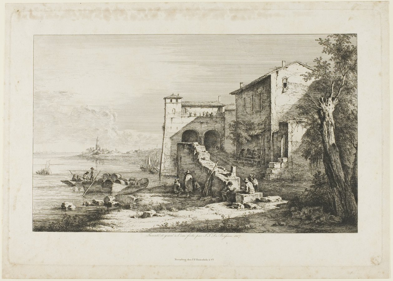 Antiga alfândega no Tibre de Jean Jacques de Boissieu