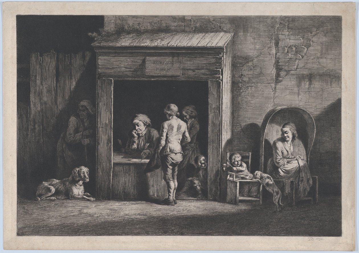 Escritor Público, 1790. de Jean Jacques de Boissieu
