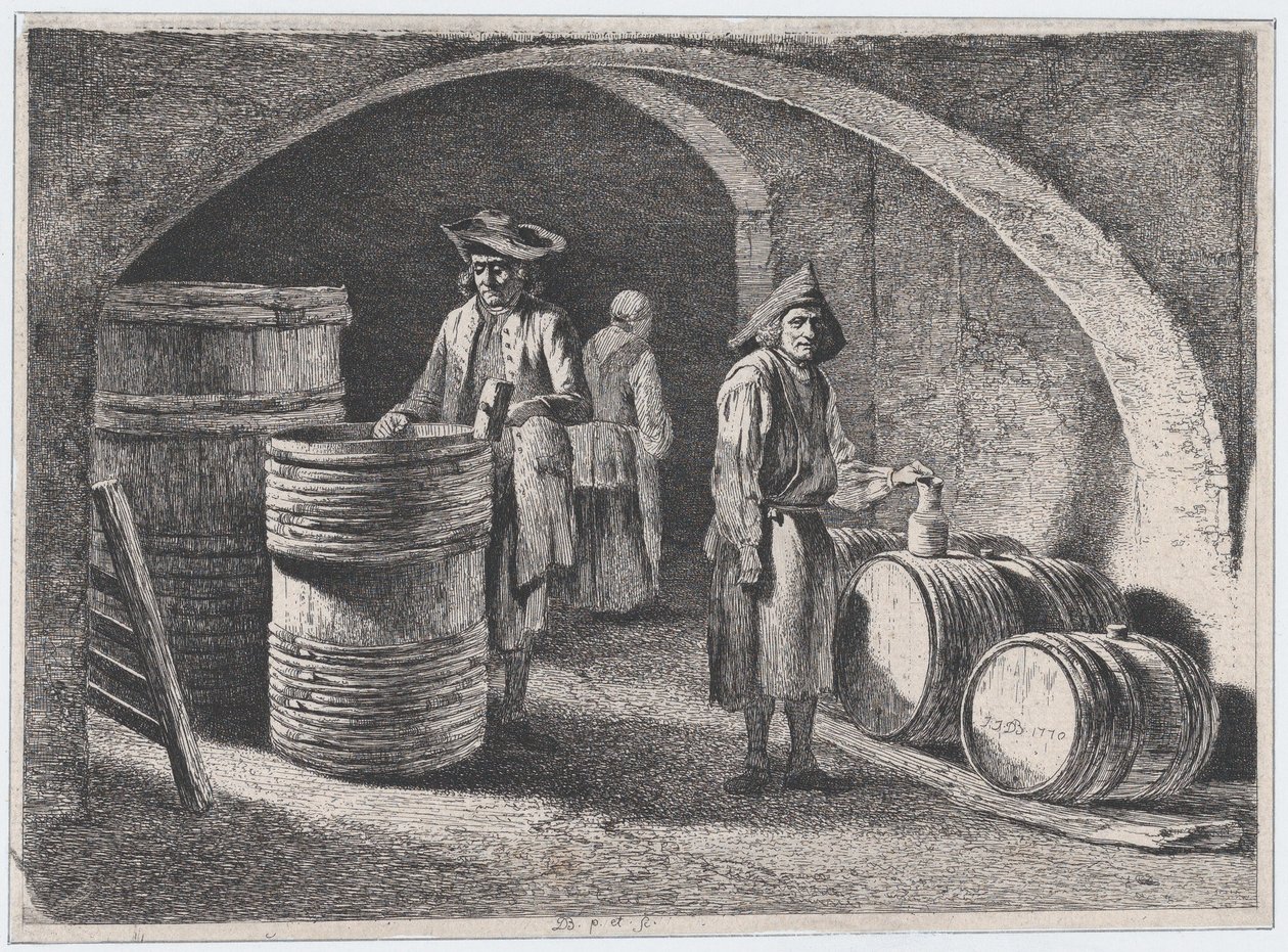Os Pequenos Coopers, 1770. de Jean Jacques de Boissieu
