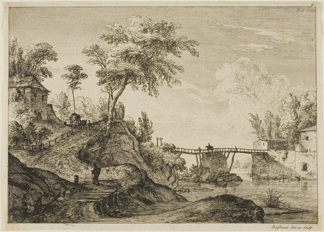 A ponte de madeira de Jean Jacques de Boissieu