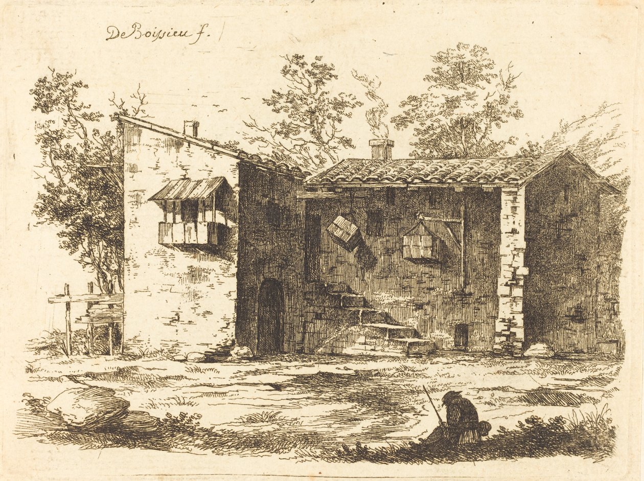 Duas Casas com Telhados de Telha de Jean Jacques de Boissieu