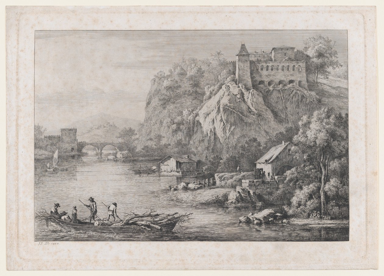 Vista do Convento dos Carmelitas Descalços em Lyon, 1807. de Jean Jacques de Boissieu