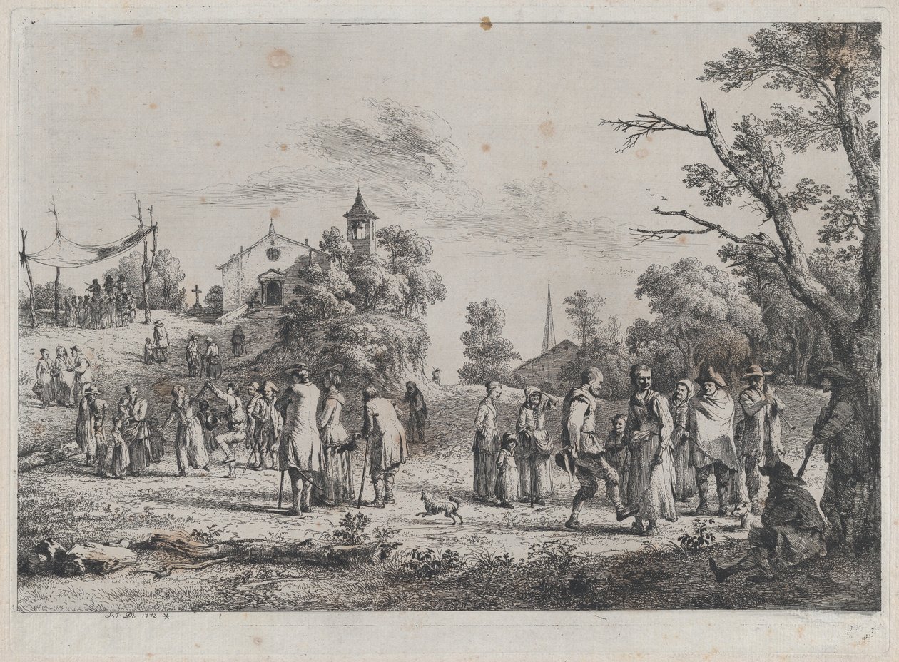 Festa da Aldeia, 1773. de Jean Jacques de Boissieu