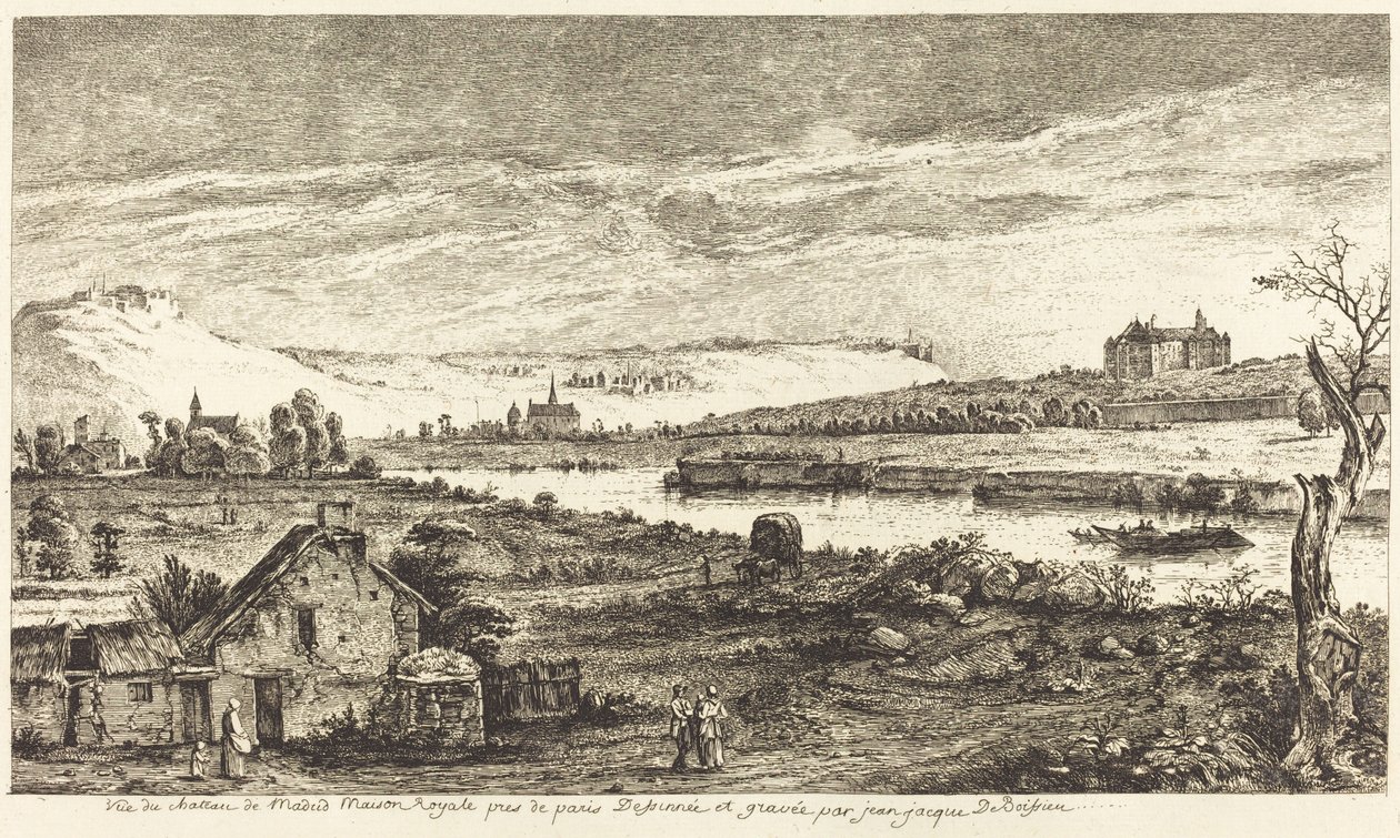Vista do castelo de Madrid de Jean Jacques de Boissieu
