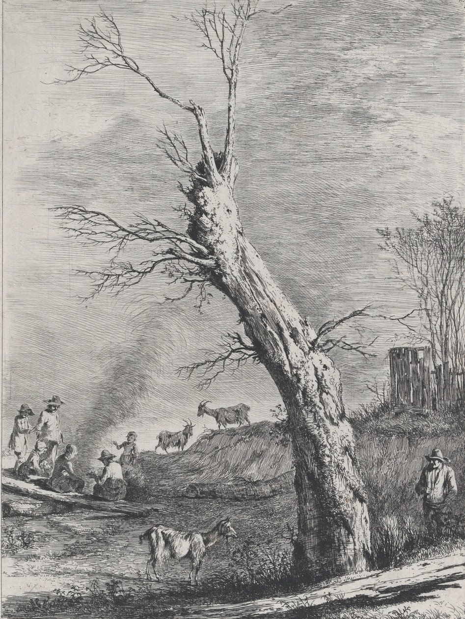 Inverno, após um desenho concluído em Saint-Chamond, 1795. de Jean Jacques de Boissieu